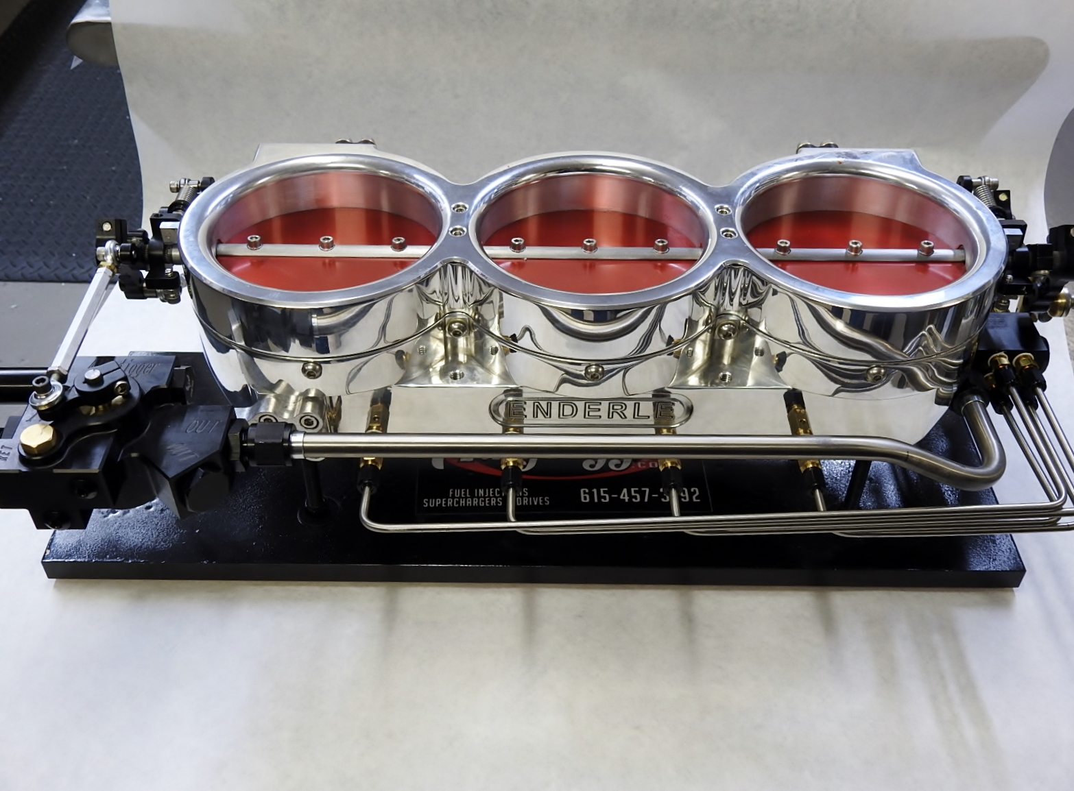 BAU55 Enderle Enderle 3 Hole Upright Injector 5" Blown Alcohol or Nitro